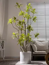 擬似植物 高級な人工樹 鉢植え 室内 リビング 装飾 グリーン