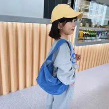 子供用帆布バッグ【シンプルデザイン・軽量・手提げ・斜め掛け可能】