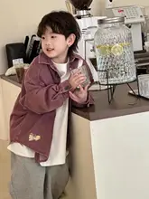 春の新作！男の子用デニムシャツ【韓国風・おしゃれデザイン】