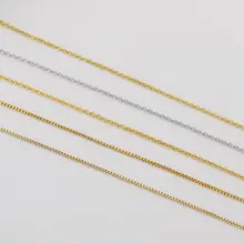 14K包金調整可能なビーズ通し用O字チェーンボックスチェーンDIYアクセサリー