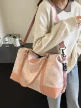 大容量女性用トートバッグ【軽量・国風デザイン・旅行・ジム・出産準備対応】