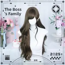 ロリータ風ロングカールウィッグ【二次元スタイル・斜めバング】