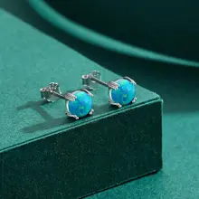 MODIAN 925純銀オーストラリアオパールピアス【軽量・日常使い・イヤリング】