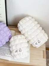 可愛い刺繍付きパフスリーブカバー【防汚・秋冬用・オフィス対応】