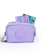 シンプルな布製マルチポケットミニクラッチバッグ【大容量・キャンバス】（セットアップ対応）
