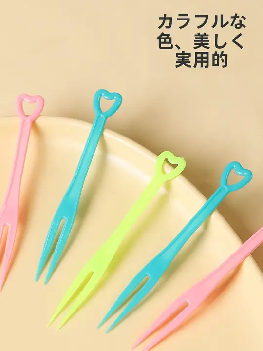 使い捨てフルーツフォーク【可愛いデザイン・子供用・安全性・高級感】