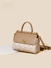 デザイン性の高いハンドバッグ【シンプルなショルダー・斜め掛け・菱形キルト】