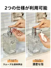 スタイリッシュなキッチン用洗剤ボトル【ポンプ式・泡タイプ・多用途】