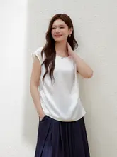 トレンドのドレープデザインシャツ【フレンチスタイル・大きいサイズ対応】