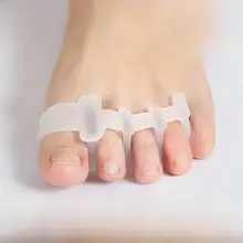 シリコン製 足指矯正器【着用可能・拇指の重なりを分離・大きな足骨用】