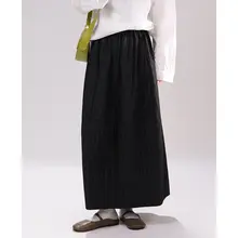 立体感ある花苞デザインの高腰Aラインスカート【レトロ・キルティング加工・女性用】