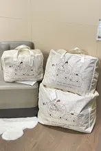 かわいい防水布団収納袋【大容量・引越しや学生用・衣類整理】