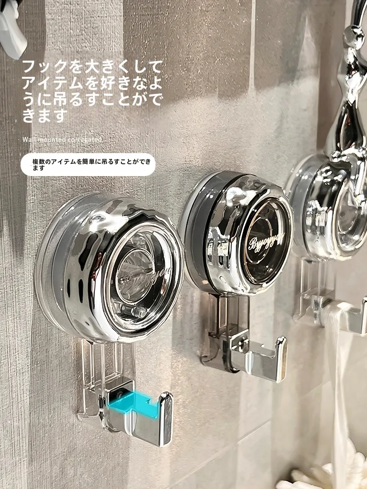 強力吸盤フック：タブレットスタンドの貼り付けに最適な真空固定タイプ