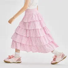 子供用夏用フレアスカート【プリンセススタイル・膨らんだデザイン・ロング丈】