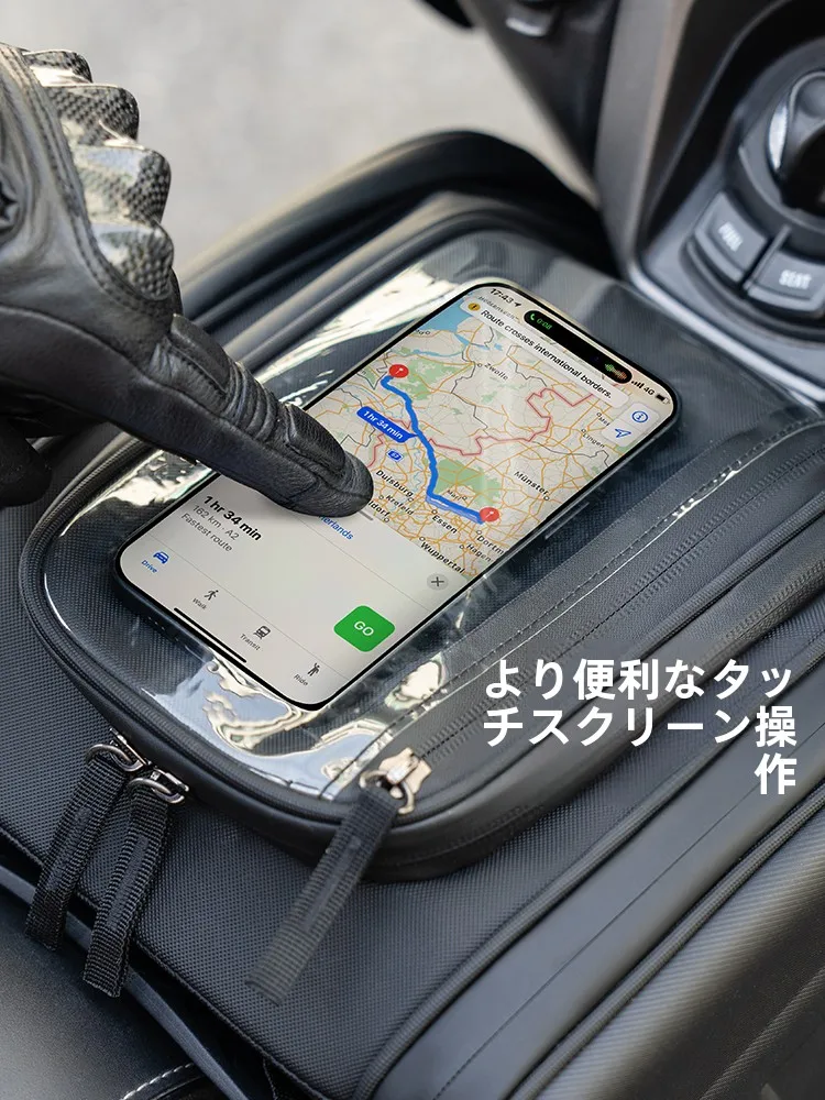 ロック兄弟 バイク用ハードケーストライアングルバッグ MTB005：防水・防刮性能と実用性のバランス