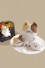 ぬいぐるみ キーホルダー バッグチャーム ねこ モコモコ キュート レディース インスタ映え 韓流 「dailylike」