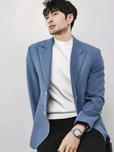 優雅で洗練されたデザイン！男士用結婚式対応ジャケット【ワンボタン・ビーズ縁取り】