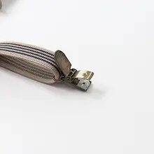 男女兼用 おしゃれな背帯クリップ【レトロスタイル・英国風・弾力性あり】（セットアップ対応）