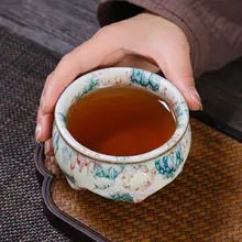 志野焼き大号茶杯【手作り・和風・陶器・茶器用】