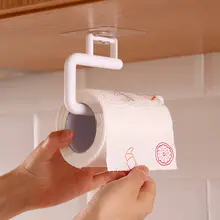穴あけ不要 キッチン用ペーパータオルハンガー【ロールペーパー収納・ラップ収 納・トイレットペーパー用フック付き】