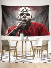 タペストリー ヒップホップ ラッパー アーロンイエーツ 壁掛け インテリア 「Tech N9ne」