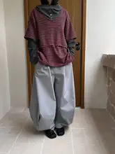 日式デザインの立体感あるパンツ【折り紙風・フィット・カジュアル】