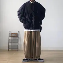 冬用コットン立襟アウター【メンズ・裏起毛・カジュアル・ゆったりフィット】