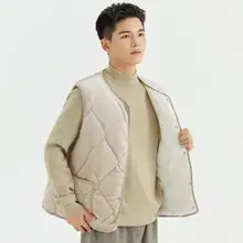 冬用 メンズ 厚手ベスト【大サイズ・保温・コットン・学生制服対応】