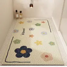 浴室用 シリコン製防滑マット【洗面所・穴あきデザイン・水切りタイプ】