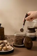 ステンレス製 コーヒー豆計量スプーン【長柄・高級感あるデザイン】