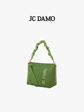 ツイストデザインのカラーブロックショルダーバッグ【高級感あるスタイル・トート＆斜め掛け対応】