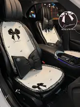 高級感あふれる麻製カーシートカバー【夏用・車内装飾・女性向け】