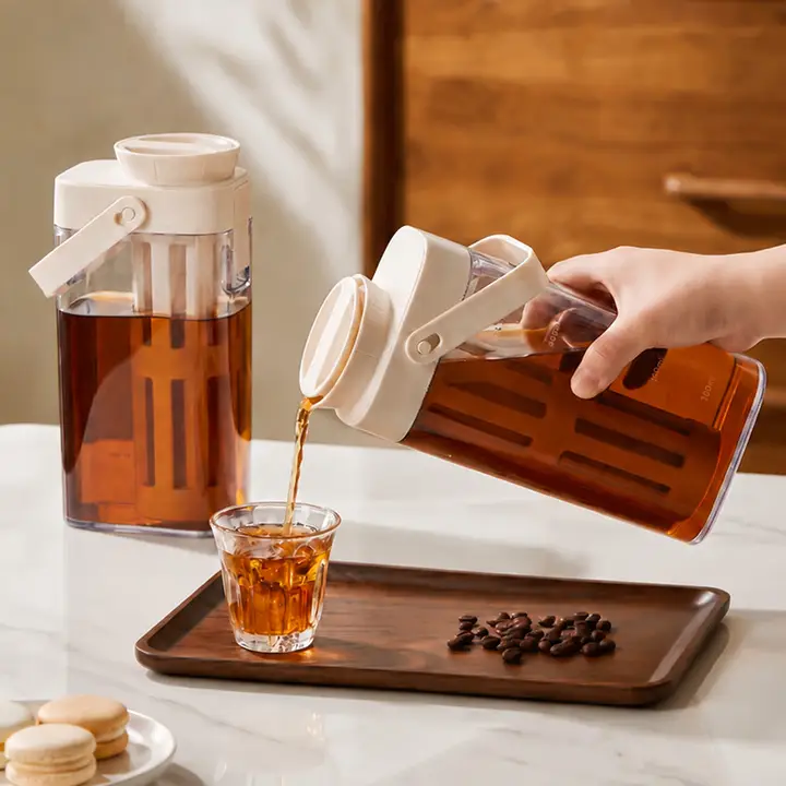 家庭用コーヒー冷抽出ポット【アイスティー・フルーツティー用・ハンドメイド】