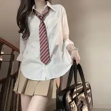 日本式アカデミックデザインの制服用ネクタイ【酒紅色ストライプ・穴あけ不要・手作り】