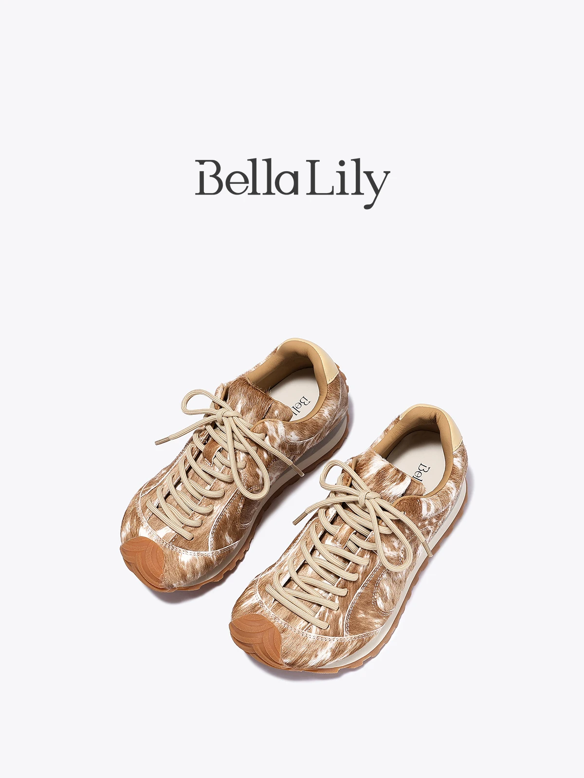 女性用レースアップスニーカー Bella Lily：厚底・カジュアルデザインで日常を支える