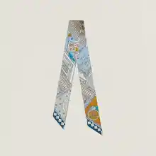 高級シルク スカーフ【ツイル・ヘアバンド・100%絹】