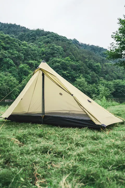 軽量テント【登山・ハイキング用・一人用・通気性・撥水加工】