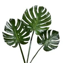 北欧風 インテリア用 偽のモンステラ葉ポット植物【テーブルデコレーション用】