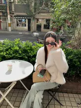 秋冬用 高級感のあるエコファー女性用ショートコート【保温・毛羽立ち・スタイリッシュ】