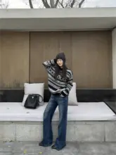 デニムパンツ【ストレート・フレア・高コットン・抜群の伸縮性】