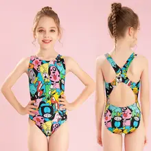 女の子用水着【一体型・トライアングルデザイン・トレーニング・競技用】