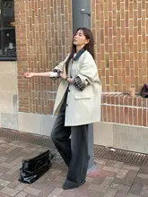 トレンチコート レディース ホワイト ショート丈 小柄向け カジュアル 秋 デザイン性 韓流「Halo Luu」