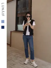 LunaIF レディースデニムパンツ【季節問わず・ハイストレッチ・クラシックストレート】