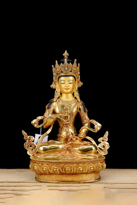 金剛萨埵のネパール製銅の置物【現代風・金メッキ仕上げ】