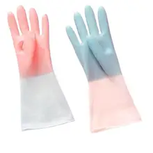 防水キッチン用ゴム手袋【耐久性・清掃用・女性向け】