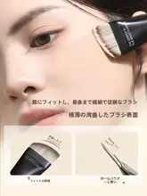 ファンデーションブラシ 平型 フラット パレット付き 跡が残らない 均一仕上げ フラワーガーデンシリーズ