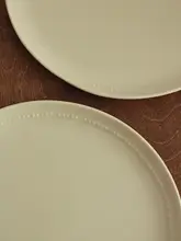 シンプルなデザイン！白いプレート【陶器製・ステーキ・朝食・デザート・洋食用】