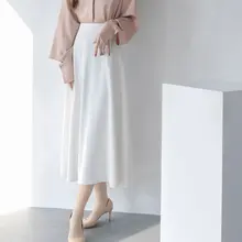 春用 フレアスカート【高腰・Aライン・通勤スタイル・中長丈】