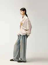 ウォッシュデニムパンツ【夏用・ストレートフィット】