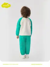 2点セット キッズ ボーイズ ガールズ バイカラー カジュアル おしゃれ 春 秋「moimoln」